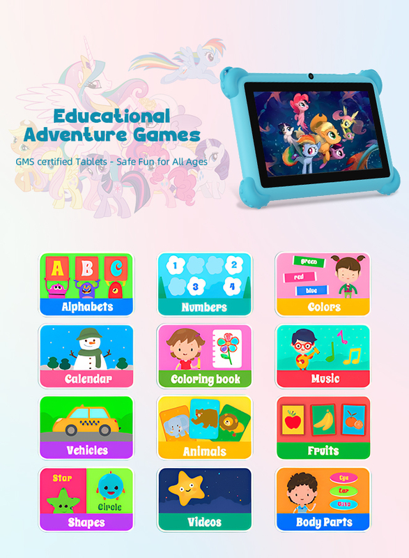 C Idea 7 Inch Android 14 Educational Smart Tablet For Students CM88  blue