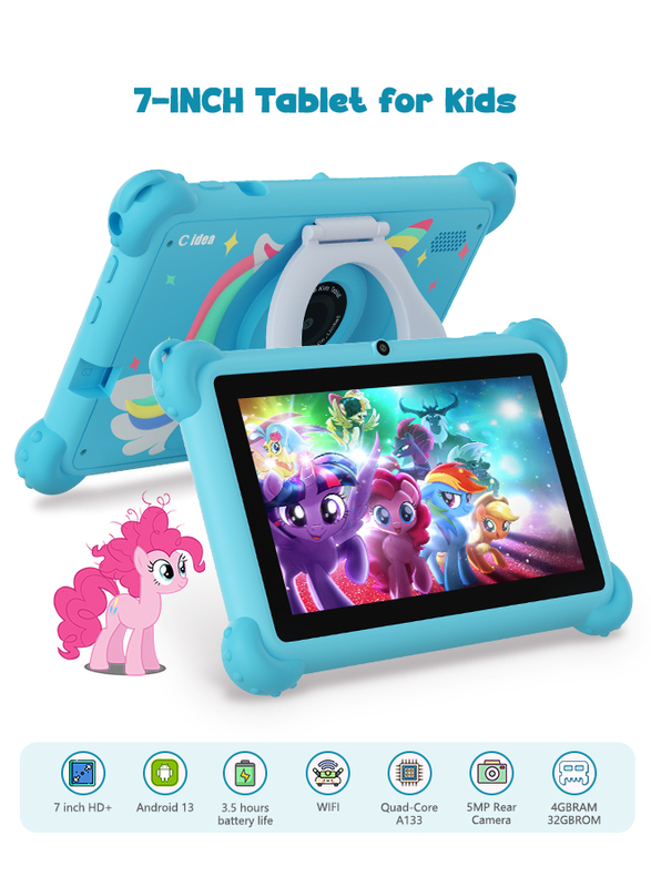 C Idea 7 Inch Android 14 Educational Smart Tablet For Students CM88  blue