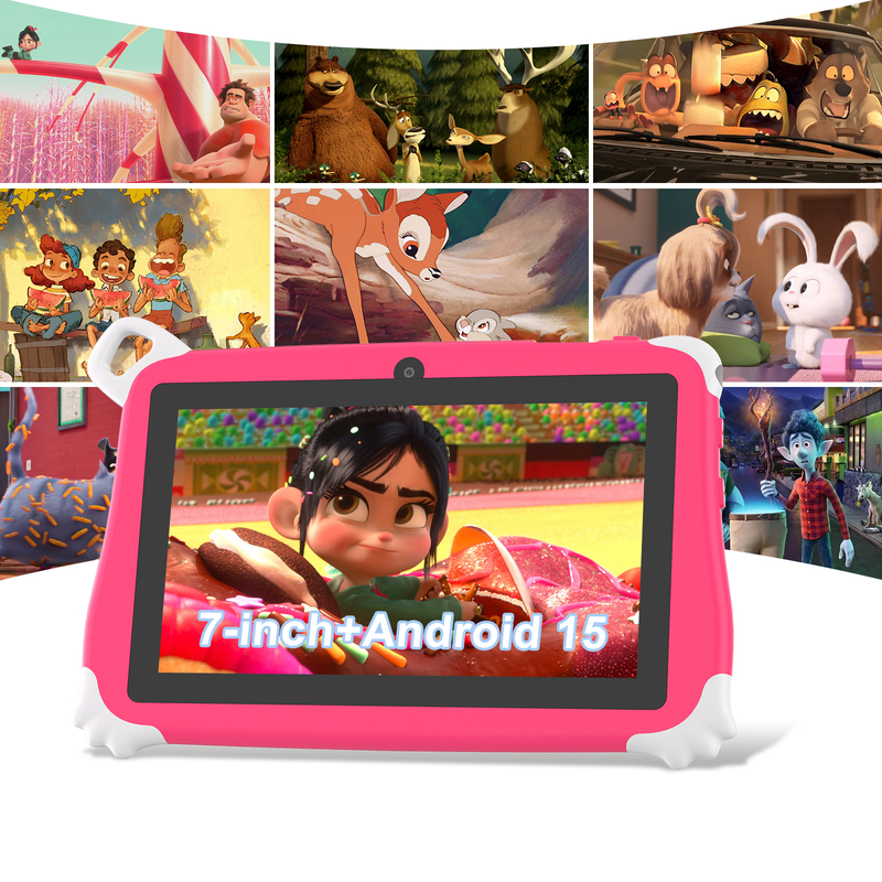 C Idea Android 15 Kids Tablet 8+256GB Educational Tablet Kidspad with Friendly APP CM86 pink