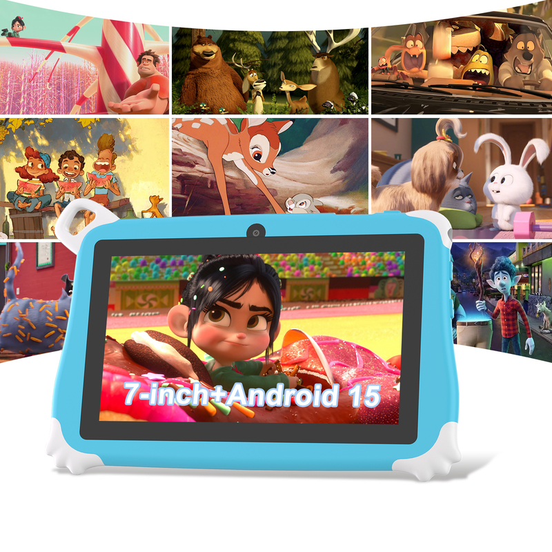 C Idea Android 15 Kids Tablet 8+256GB Educational Tablet Kidspad with Friendly APP CM86 blue