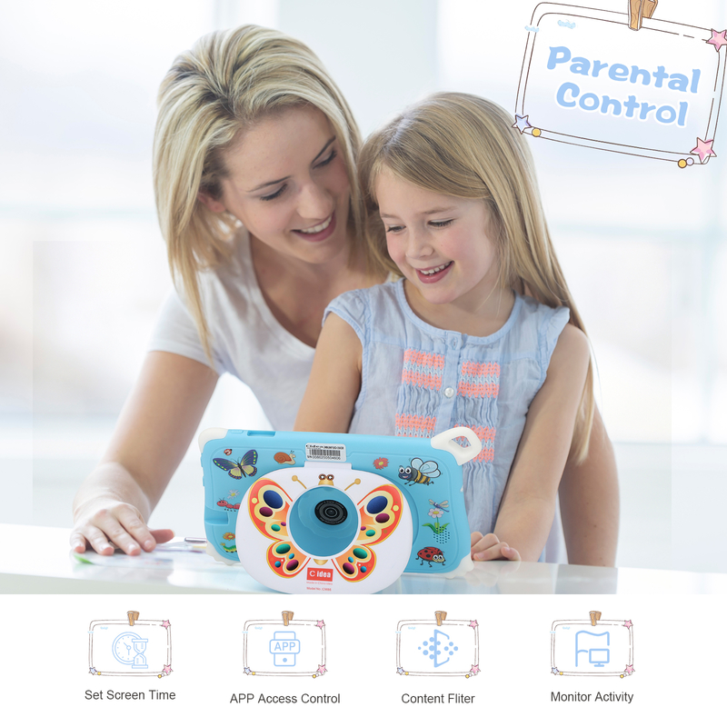 C Idea Android 15 Kids Tablet 8+256GB Educational Tablet Kidspad with Friendly APP CM86 blue
