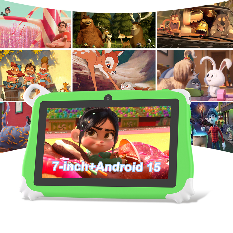 C Idea Android 15 Kids Tablet 8+256GB Educational Tablet Kidspad with Friendly APP CM86 green