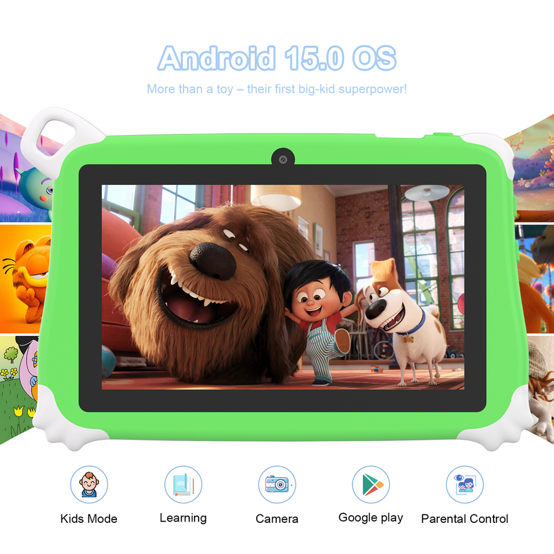 C Idea Android 15 Kids Tablet 8+256GB Educational Tablet Kidspad with Friendly APP CM86 green