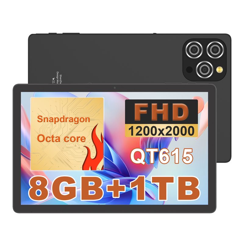 C idea 10.36 inch Android 15 Tablet 8GB RAM 1TB ROM Model CM10016 PLUS BLACK