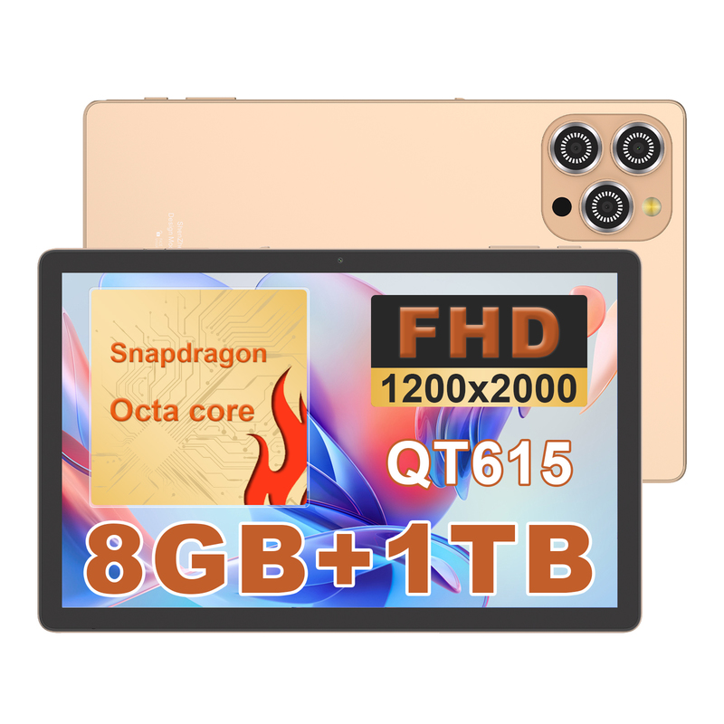 C idea 10.36 inch Android 15 Tablet 8GB RAM 1TB ROM Model CM10016 PLUS gloden