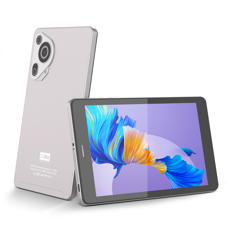 C idea Youth silver 8 Inch Tablet Android 15 with tf card slot, WiFi,8GB +512GB, 800*1280 IPS incell CM828