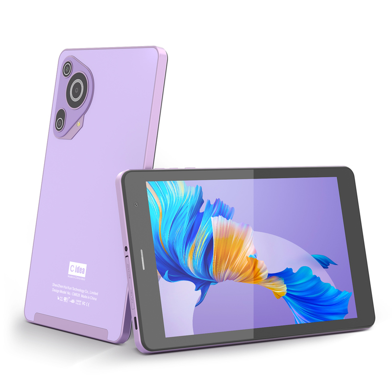 C idea Youth purple 8 Inch Tablet Android 15 with tf card slot, WiFi,8GB +512GB, 800*1280 IPS incell CM828