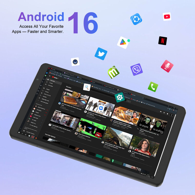 C idea 8 Inch Smart Tablet PC With Keyboard 8GB RAM+512 ROM 800*1340 IPS  incell Touchscreen Display black CM866