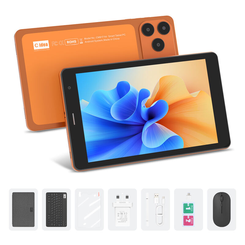C idea 7 inch Wifi Tablet with Case 8+256GB Storage Quad Core Processor 600x1024 IPS Touchscreen CM517 air