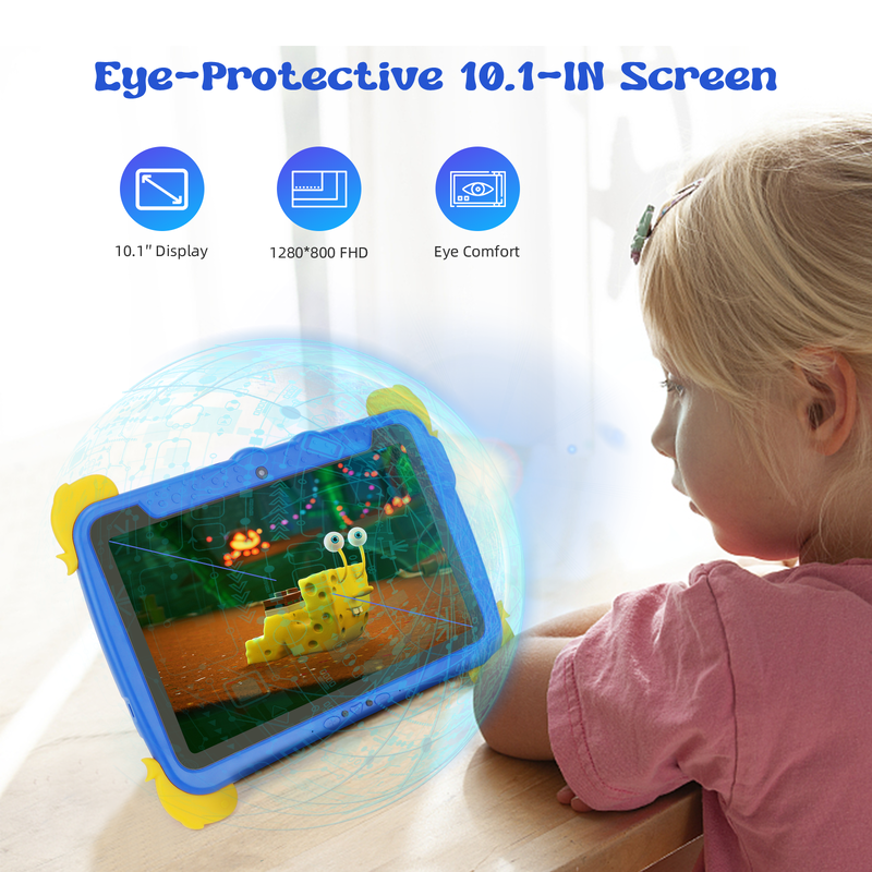 C Idea 10.1-Inch Android Tablet 4GB RAM 64GB ROM Tablet Kidspad P1100
