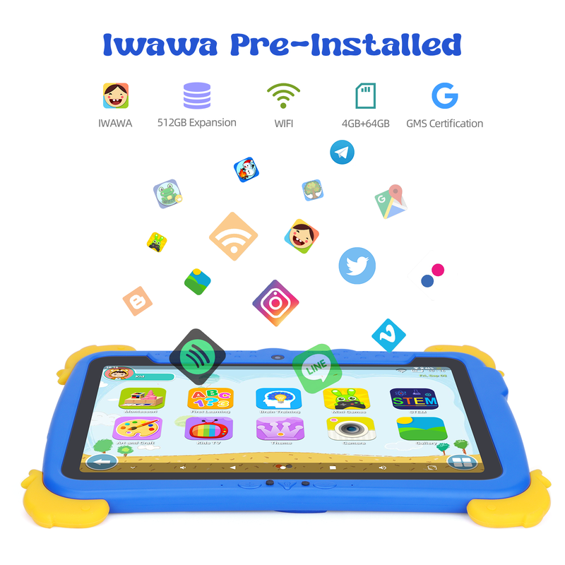 C Idea 10.1-Inch Android Tablet 4GB RAM 64GB ROM Tablet Kidspad P1100
