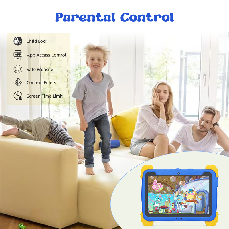 C Idea 10.1-Inch Android Tablet 4GB RAM 64GB ROM Tablet Kidspad P1100