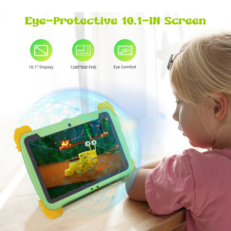 C Idea 10.1-Inch Android Tablet 4GB RAM 64GB ROM Tablet Kidspad P1100