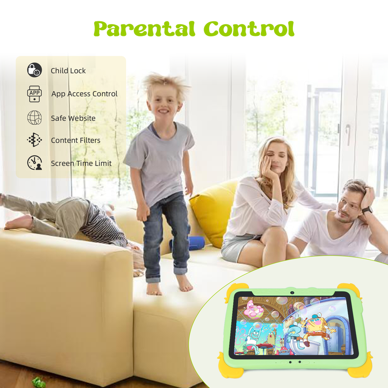 C Idea 10.1-Inch Android Tablet 4GB RAM 64GB ROM Tablet Kidspad P1100