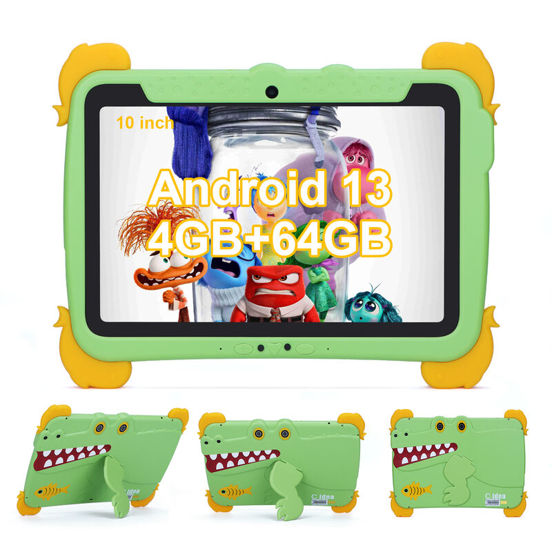 C idea Kids Tab 10.1inch Android 13 Tablet for Child 4GB RAM 64GB ROM Eye Protection Touchscreen for kids 3-8 ages