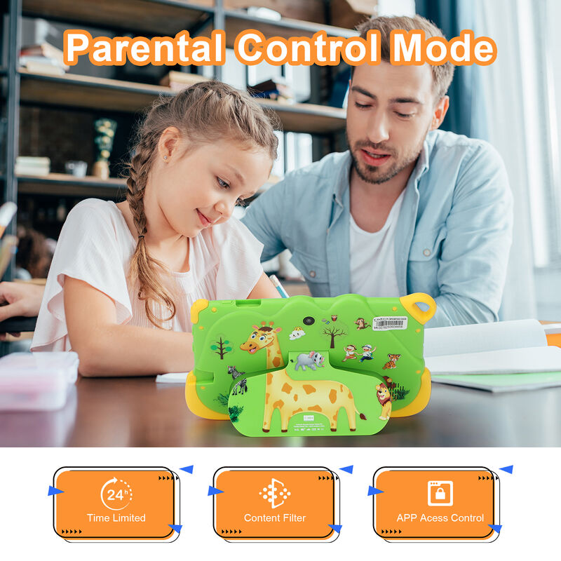 C idea Portable Educational Tablet For Students 8GB RAM 256GB ROM Long Battery Life CM78-Green