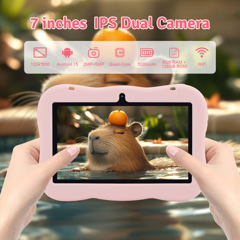 C idea Youth 7 Inch Tablet Android 15 with tf card slot, WiFi,6GB +128GB, 1024*600 IPS incell CM66