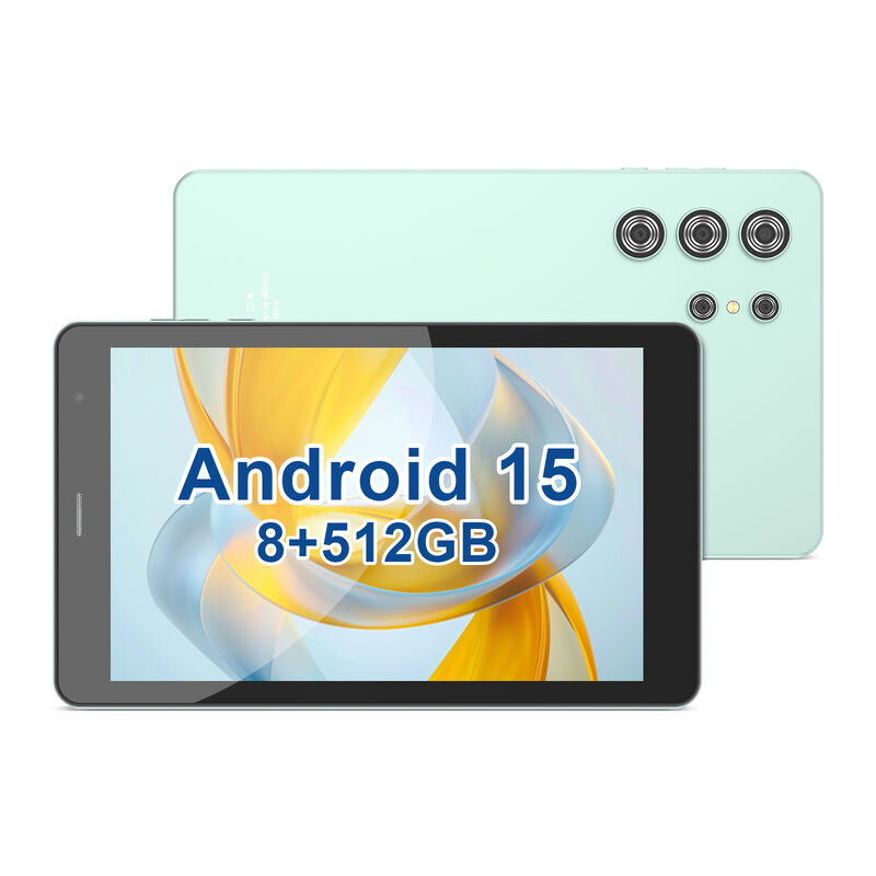 C Idea 8 Inch WiFi Tablet with Case 8+512GB Storage Octa Core Processor 1280x800 HD IPS Touch Screen CM826 Ultra Green