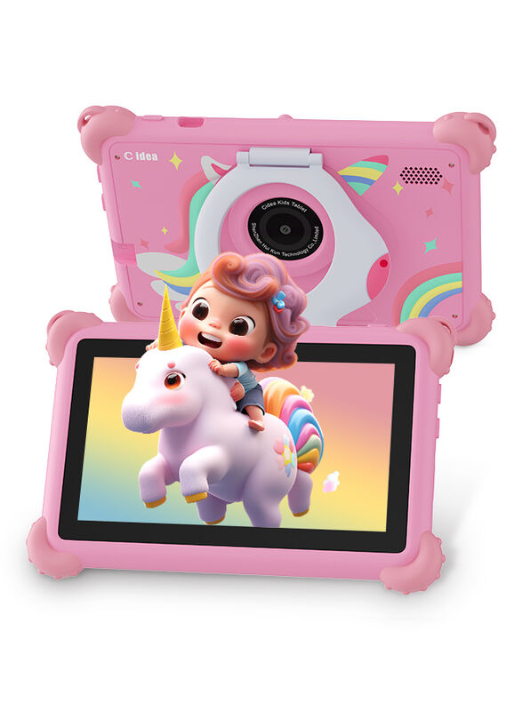 C Idea 7-Inch Kids Tablet, Exquisite Appearance And Built-In Protective Case Resistance And Durability For Kid's Education CM88