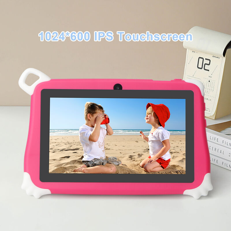 C Idea New Kids Tablet PC 7 Inch 8GB RAM 256GB ROM Android 16 Wi-Fi Drop Resistant Educational Use (CM86-Pink)