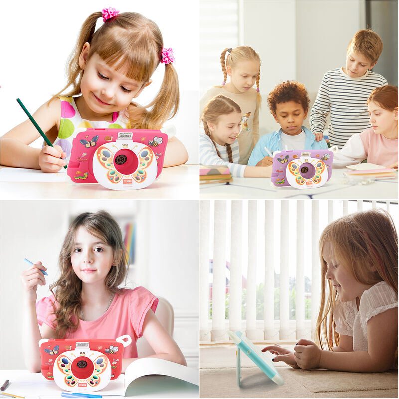 C Idea New Kids Tablet PC 7 Inch 8GB RAM 256GB ROM Android 16 Wi-Fi Drop Resistant Educational Use (CM86-Pink)