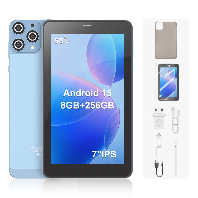 C Idea ODM/OEM 7 Inch Tablet PC Android 15 8GB RAM 256GB Storage 5G WiFi IPS Display With USB Type C Port (CM516)