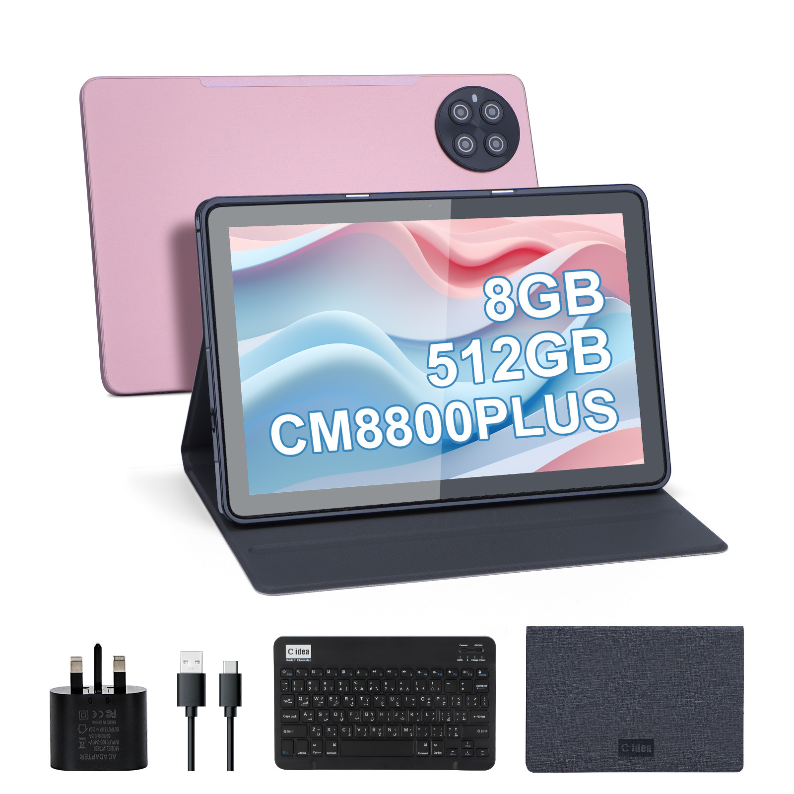 C idea 10.1 inch Android WiFi Touch Screen Tablet PC with 5G LET ...