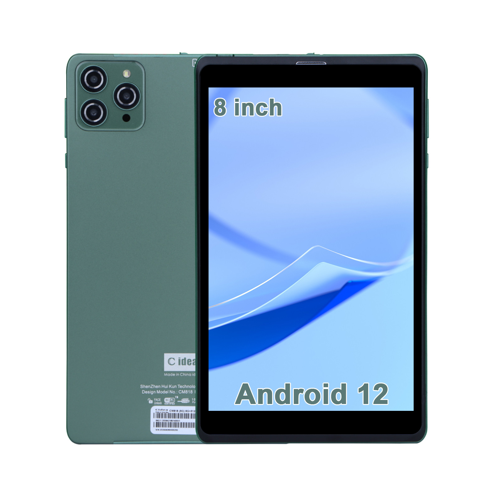 C idea 8 Inch Android Tablet PC With Android 12 OS Quad Core CPU 8GB ...