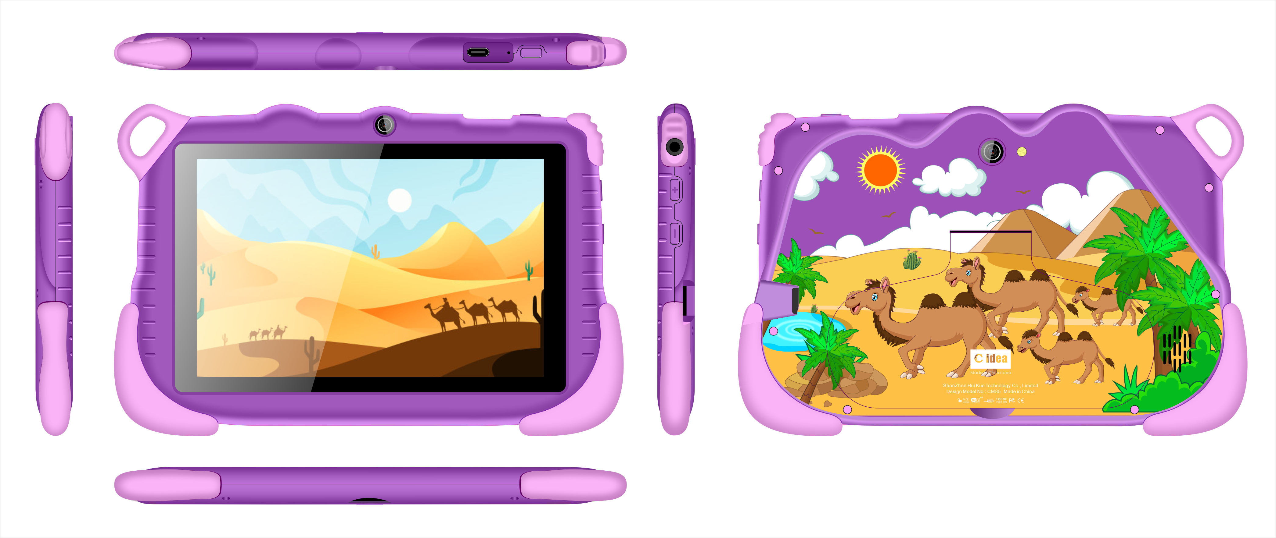 Tablet Color Violet Newest Tablets C Idea 6+128GB Android 12 Tablet Kidspad with ...