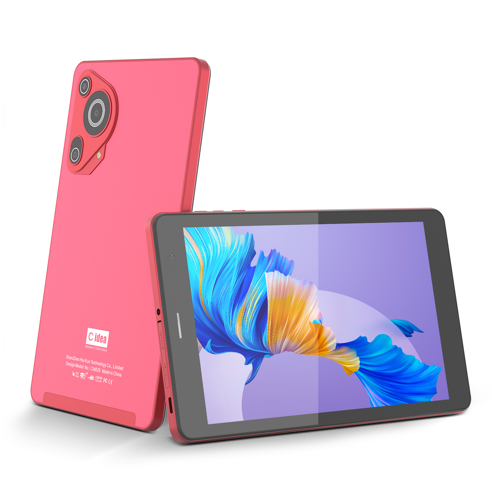 C idea Youth red 8 Inch Tablet Android 15 with tf card slot, WiFi,8GB ...