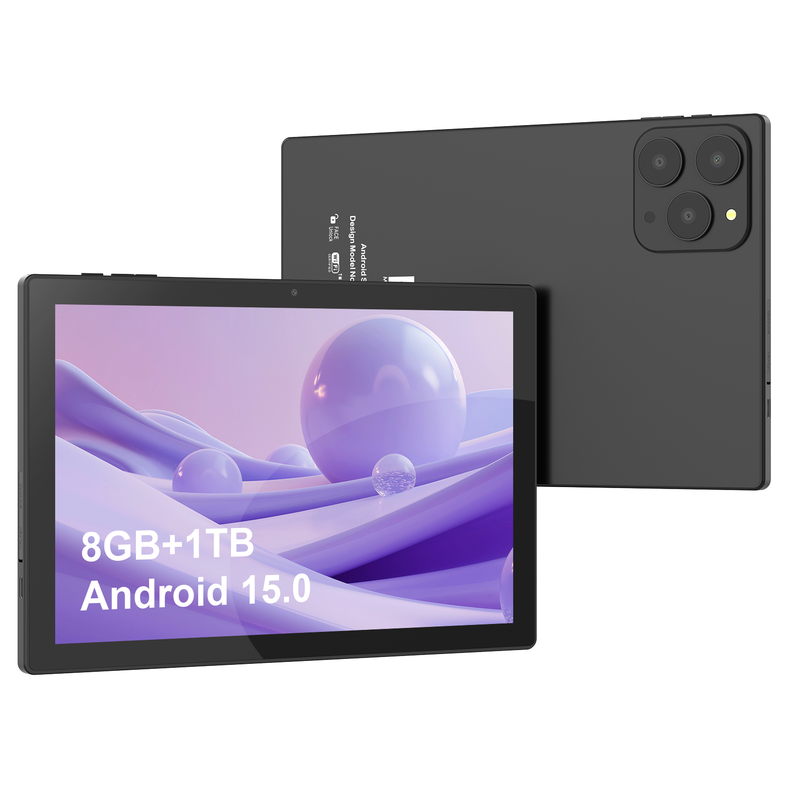 C idea 10.1 inch Android WiFi Touch Screen black Tablet PC with 5G ...